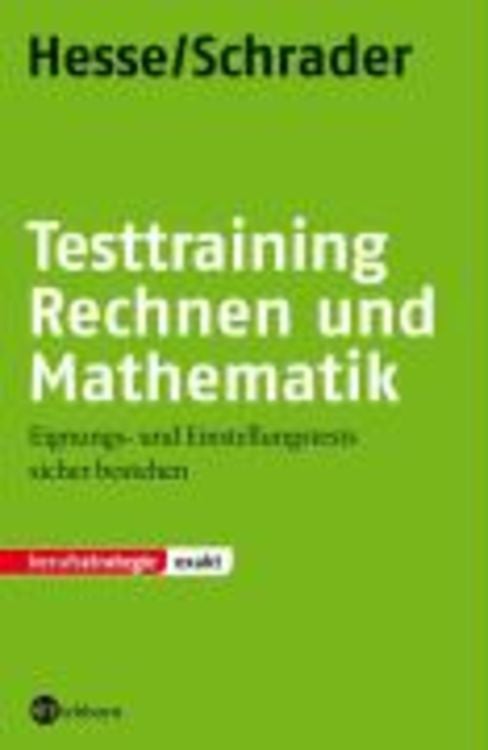 Bild vom Artikel Testtraining Rechnen und Mathematik vom Autor Hans Christian Schrader