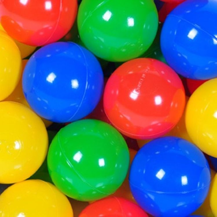 Produktbild: Knorrtoys 56789 - Ballset 100 bunte Plastikbälle für Bällebad, 6 cm Durchmesser, im Netz