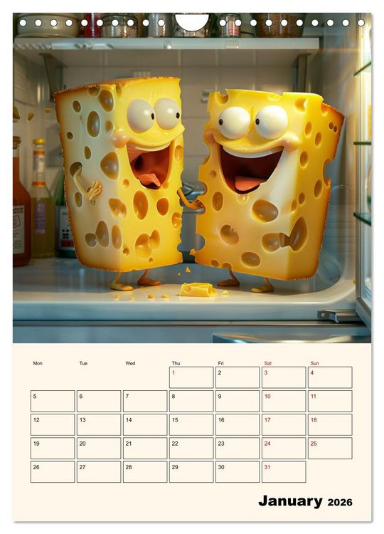 Produktbild: The Light ist still on in the Fridge (Wall Calendar 2026 DIN A4 portrait), CALVENDO 12 Month Wall Calendar