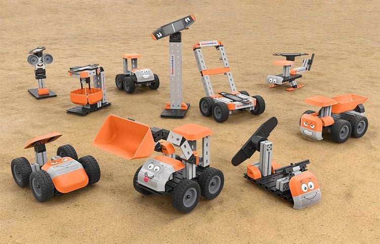 Produktbild: Fischertechnik 576101 - JUNIOR MAX, 10 Modelle, Solarmodelle, Konstruktionsbaukasten