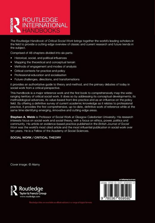 Produktbild: The Routledge Handbook of Critical Social Work