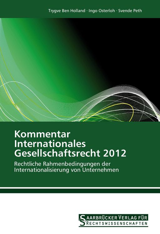 Produktbild: Kommentar Internationales Gesellschaftsrecht 2012