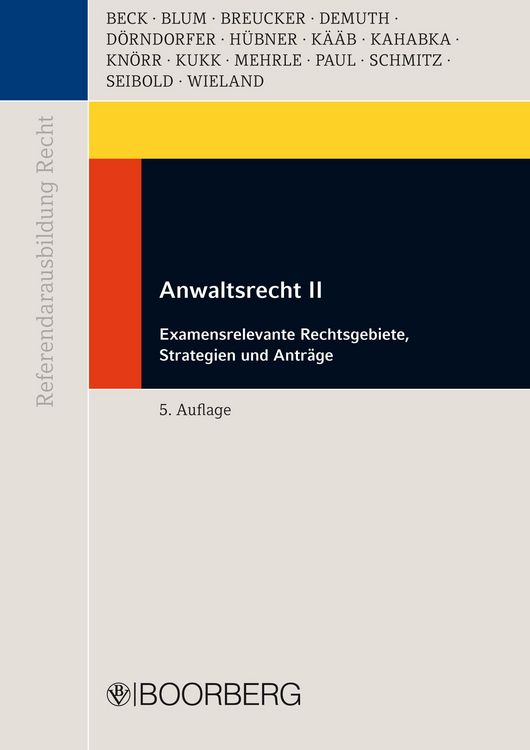 Produktbild: Anwaltsrecht II