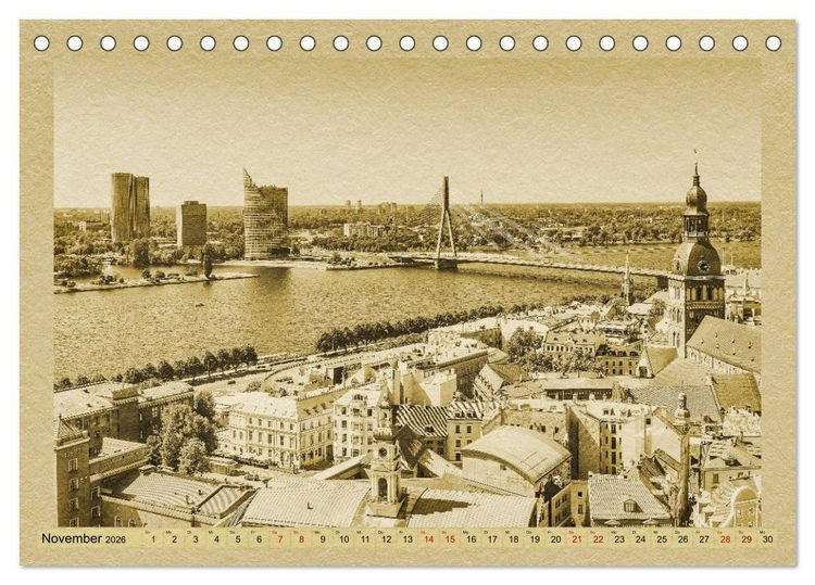 Produktbild: Das Baltikum - Ein Kalender im Zeitungsstil (Tischkalender 2026 DIN A5 quer), CALVENDO Monatskalender