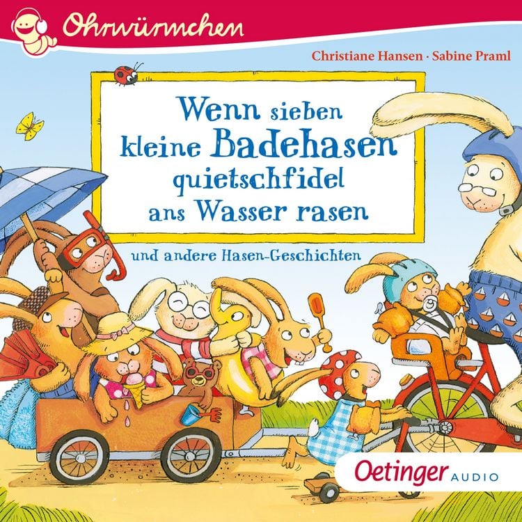 Produktbild: Wenn sieben kleine Badehasen quietschfidel ans Wasser rasen und andere Hasen-Geschichten