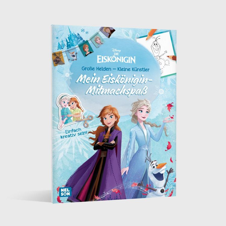Produktbild: Disney Die Eisk&ouml;nigin: Disney Die Eisk&ouml;nigin: Gro&szlig;e Helden - Kleine K&uuml;nstler: Mein Eisk&ouml;nigin-Mitmachspa&szlig;