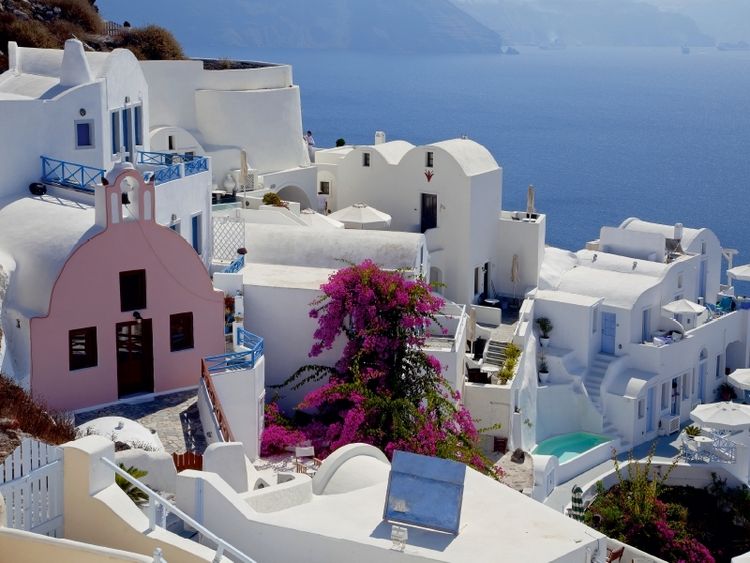 Produktbild: CALVENDO Puzzle SANTORINI | 1000 Teile Lege-Gr&ouml;&szlig;e 64x48cm Foto-Puzzle f&uuml;r gl&uuml;ckliche Stunden