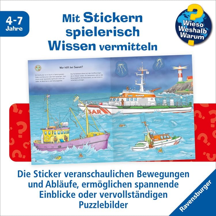 Produktbild: Wieso? Weshalb? Warum? Stickerheft - Einsatzfahrzeuge