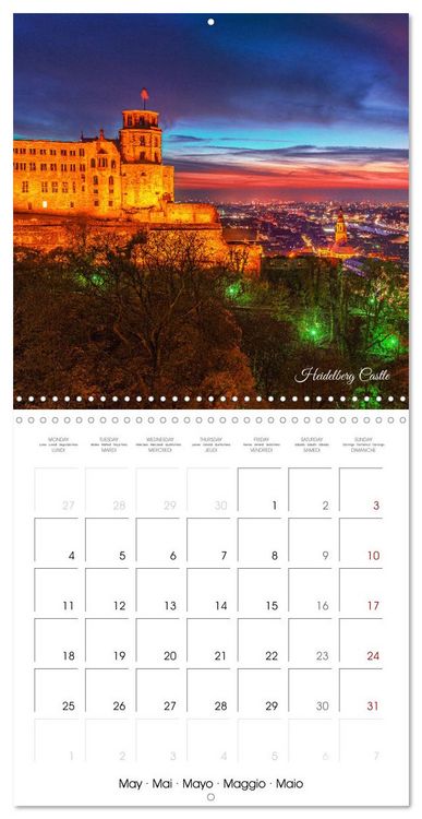 Produktbild: The colorful city of Heidelberg (Wall Calendar 2026 12 &times; 12 Inch) CALVENDO 12 Month Wall Calendar