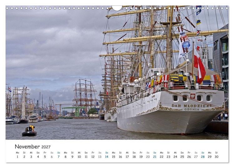 Produktbild: Mit Segel, Rah und Gaffel (Wandkalender 2027 DIN A3 quer), CALVENDO Monatskalender