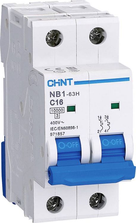 Produktbild: Chint 179825 NB1L Leitungsschutzschalter 2polig 13A