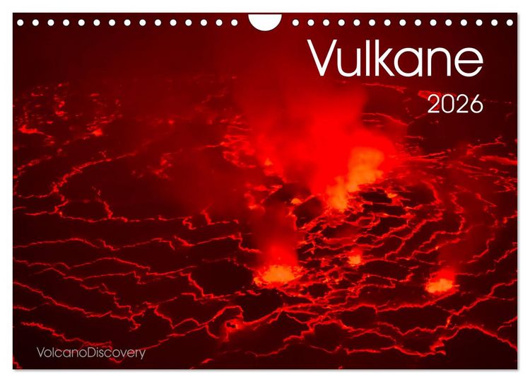 Produktbild: Vulkane 2026 (Wandkalender 2026 DIN A4 quer), CALVENDO Monatskalender