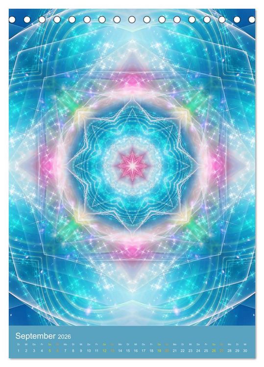 Produktbild: Lichtvolle Mandalas (Tischkalender 2026 DIN A5 hoch), CALVENDO Monatskalender