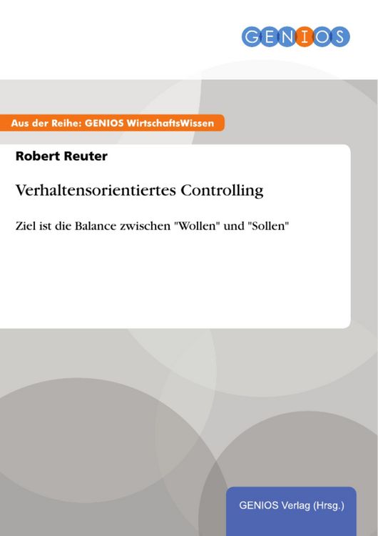 Produktbild: Verhaltensorientiertes Controlling