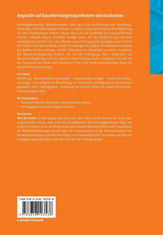 Produktbild: Anspr&uuml;che auf Bauzeitverl&auml;ngerung erkennen und durchsetzen