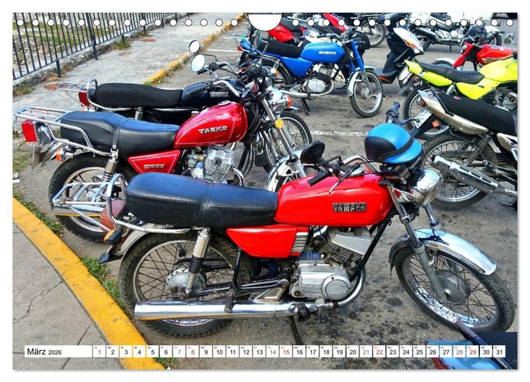 Produktbild: Zweirad Nostalgie - YAMAHA in Kuba (Wandkalender 2026 DIN A4 quer), CALVENDO Monatskalender