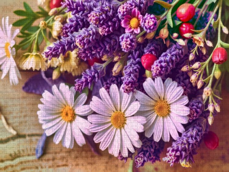 Produktbild: CALVENDO Puzzle Ein Hauch Provence - Lavendel, der verzaubert. | 1000 Teile Lege-Gr&ouml;&szlig;e 64x48cm Foto-Puzzle f&uuml;r gl&uuml;ckliche Stunden