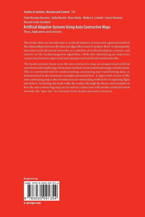 Produktbild: Artificial Adaptive Systems Using Auto Contractive Maps