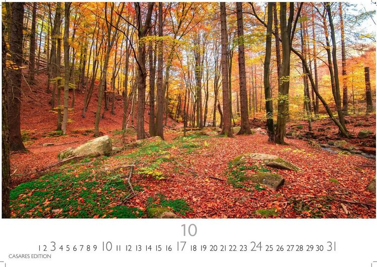 Produktbild: Indian Summer Kalender 2027 &ndash; Wandkalender | Fotokalender Nordamerika 24x35cm &ndash; Leuchtende Herbstfarben Nordamerikas in stimmungsvollen Bildern f&uuml;r deine Wand