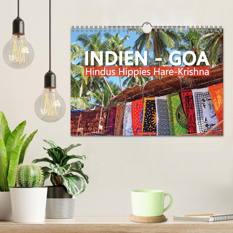 Produktbild: Indien - Goa Hindus Hippies Hare-Krishna (Wandkalender 2026 DIN A4 quer), CALVENDO Monatskalender