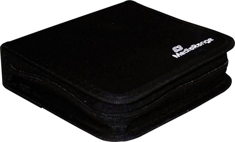 Produktbild: MediaRange CD Tasche 24 CDs/DVDs/Blu-rays Nylon Schwarz 1 St. (B x H x T) 164 x 39 x 156 mm BOX50
