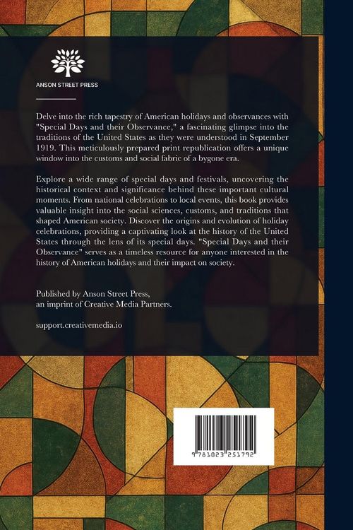 Produktbild: Special Days and Their Observance