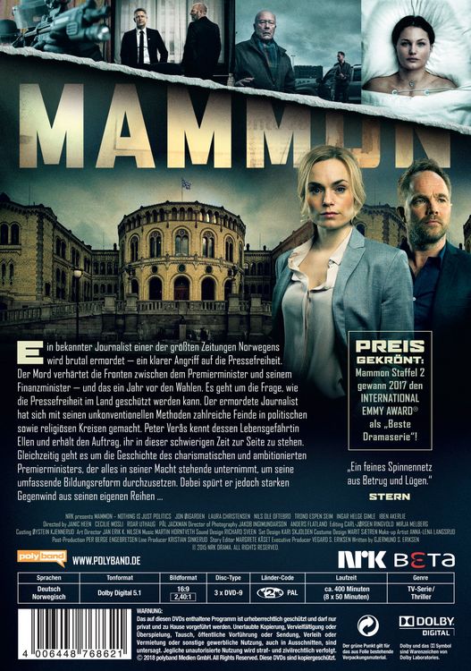 Produktbild: Mammon - Staffel 2 - Politik und andere Verbrechen [3 DVDs]