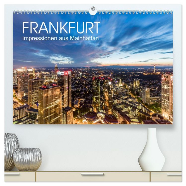 Produktbild: FRANKFURT Impressionen aus Mainhattan (hochwertiger Premium Wandkalender 2026 DIN A2 quer), Kunstdruck in Hochglanz