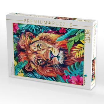 Produktbild: CALVENDO Puzzle Dschungeltiere Pop-Art | 2000 Teile Lege-Gr&ouml;&szlig;e 90x67cm Foto-Puzzle f&uuml;r gl&uuml;ckliche Stunden