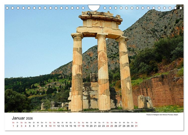 Produktbild: Wundersch&ouml;ne Highlights der griechischen Antike (Wandkalender 2026 DIN A4 quer), CALVENDO Monatskalender