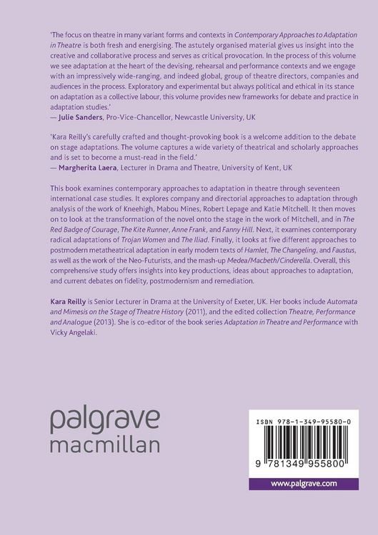 Produktbild: Contemporary Approaches to Adaptation in Theatre