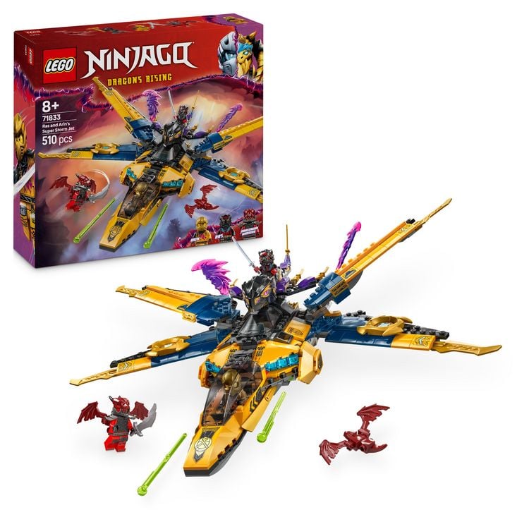 Bild vom Artikel LEGO NINJAGO Ras und Arins Super-Sturmflieger - Ninja Spielzeug 71833 vom Autor 