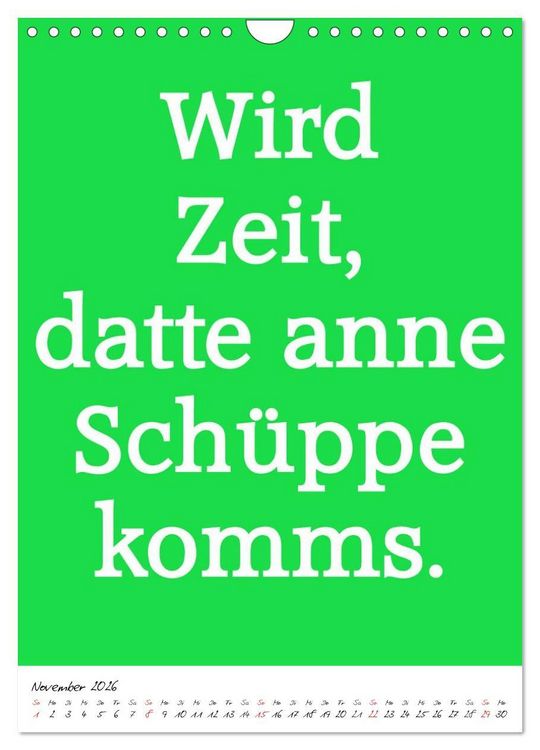 Produktbild: Spr&uuml;che aus&acute;m Pott (Wandkalender 2026 DIN A4 hoch), CALVENDO Monatskalender