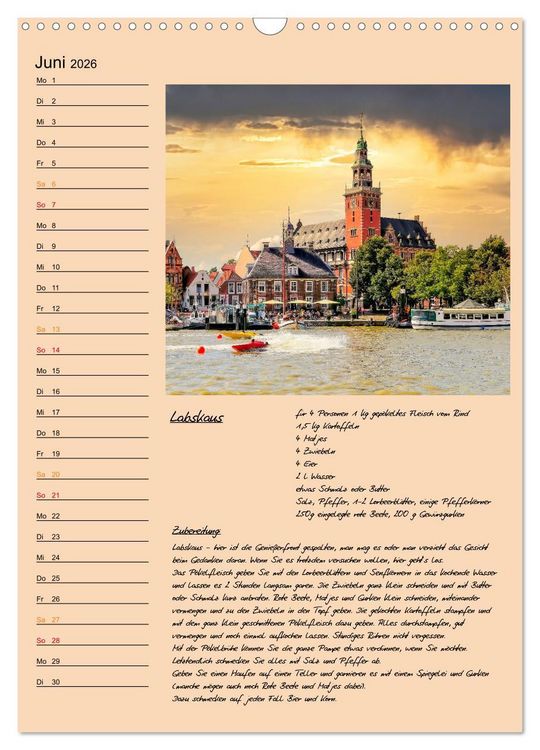 Produktbild: Ostfriesland - Appetit auf mehr (Wandkalender 2026 DIN A3 hoch), CALVENDO Monatskalender