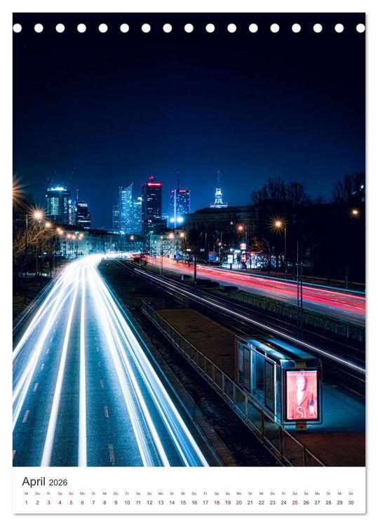 Produktbild: Warschau - Die wundersch&ouml;ne Hauptstadt Polens. (Tischkalender 2026 DIN A5 hoch), CALVENDO Monatskalender