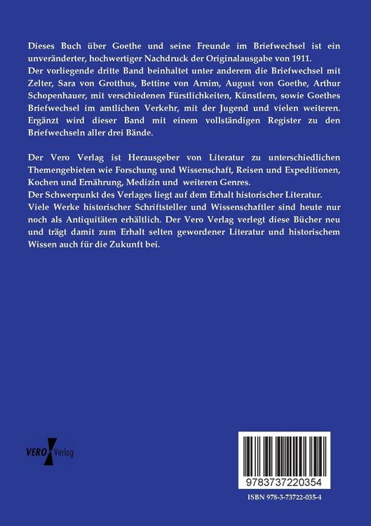 Produktbild: Goethe und seine Freunde im Briefwechsel
