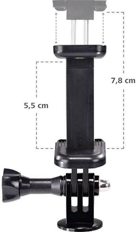 Produktbild: Hama Multi \"4in1\" Tischstativ 1/4 Zoll Arbeitsh&ouml;he=20 - 90 cm Schwarz inkl. Smartphonehalter