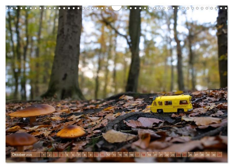 Produktbild: Miniature Caravaning: Gro&szlig;es Abenteuer mit kleinem Camper (Wandkalender 2026 DIN A3 quer), CALVENDO Monatskalender