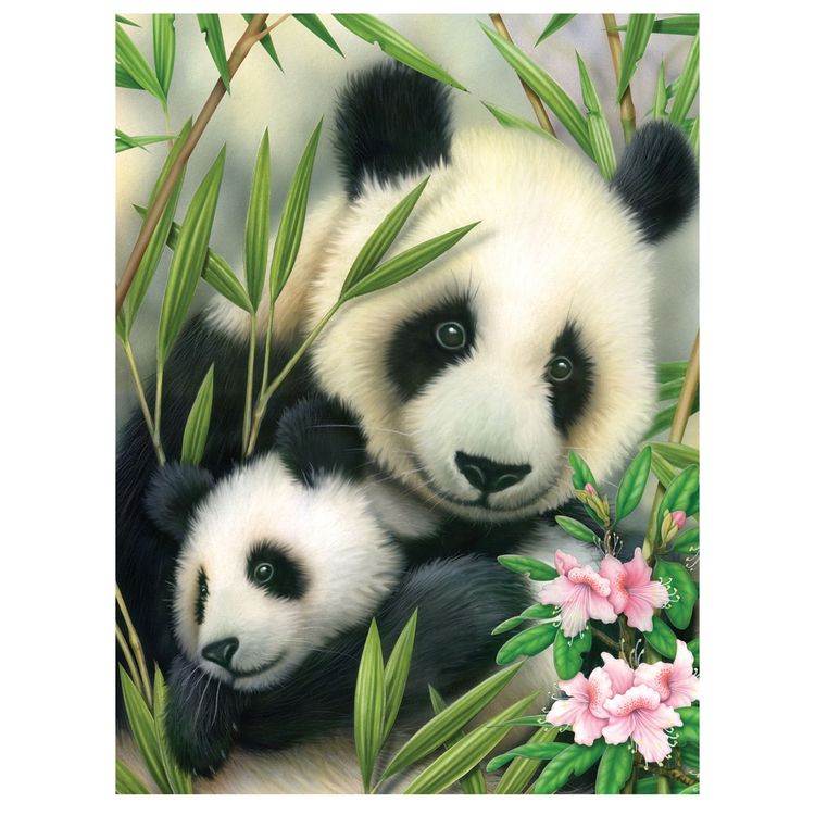 Produktbild: PRACHT Malen nach Zahlen Junior Panda 33x24cm
