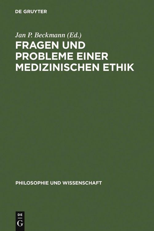 Produktbild: Fragen und Probleme einer medizinischen Ethik