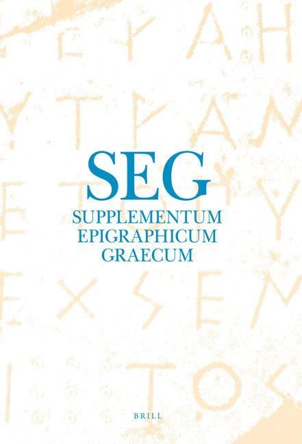 Supplementum Epigraphicum Graecum, Volume LVI (2006)