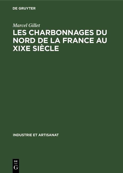 Produktbild: Les charbonnages du nord de la France au XIXe si&egrave;cle