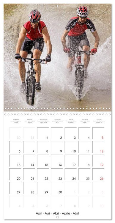 Produktbild: &Eacute;dition Sport fun : VTT - par monts et par vaux (Calendrier mural carr&eacute; 2026 30x30 cm) Calendrier double avec une page pour vos prises de notes