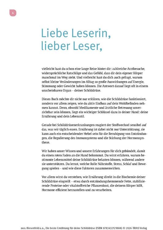 Produktbild: Die beste Ern&auml;hrung f&uuml;r deine Schilddr&uuml;se