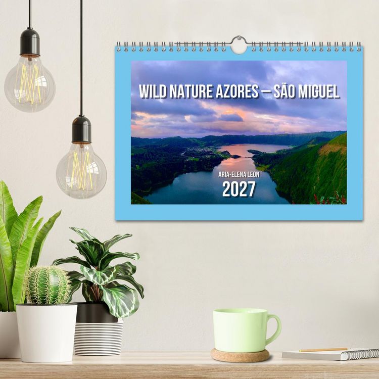 Produktbild: Wild Nature Azores &ndash; S&atilde;o Miguel (Wall Calendar 2027 DIN A4 landscape), CALVENDO 12 Month Wall Calendar