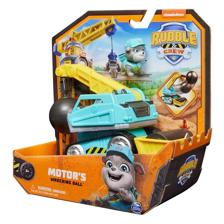 Rubble & Crew - Abrissbirnen-Baufahrzeug mit Motor-Figur (Basis Fahrzeug)