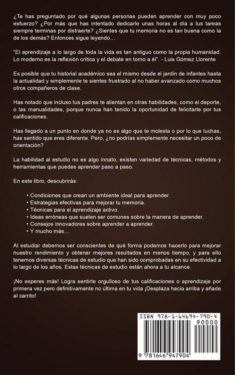 Produktbild: T&eacute;cnicas de Estudio para Flojos