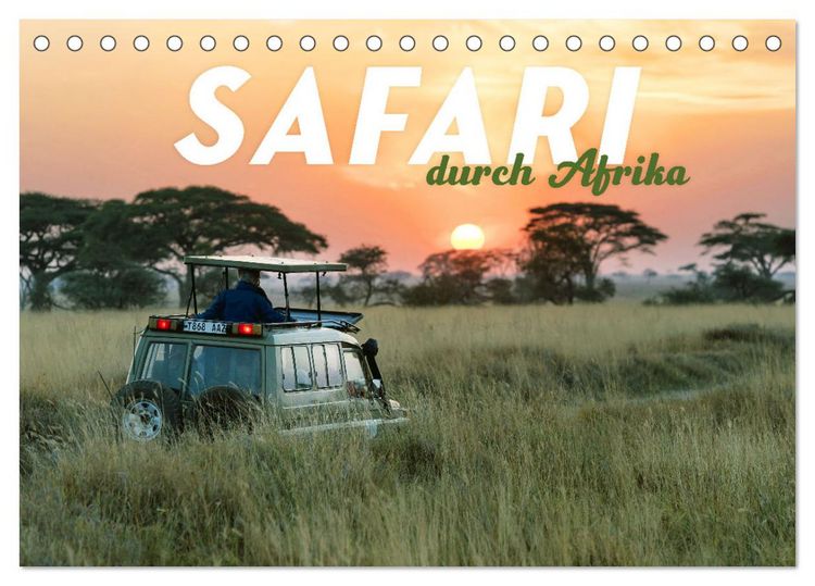 Produktbild: Safari durch Afrika (Tischkalender 2026 DIN A5 quer), CALVENDO Monatskalender