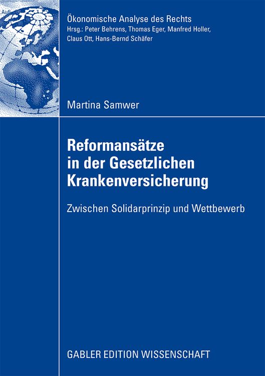 Produktbild: Reformans&auml;tze in der Gesetzlichen Krankenversicherung