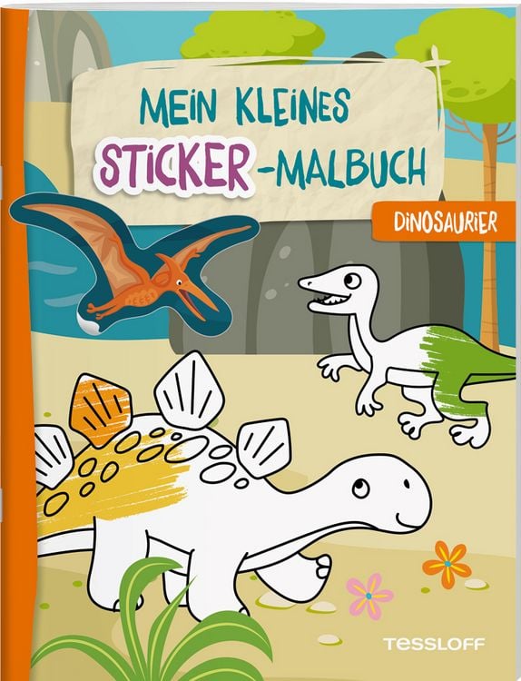Produktbild: Mein kleines Sticker-Malbuch. Dinosaurier